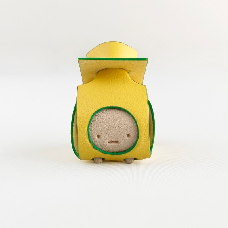 小皮革物体保护自己【sisyu / ししゅ】#YBG - 摆饰 - 真皮 黄色