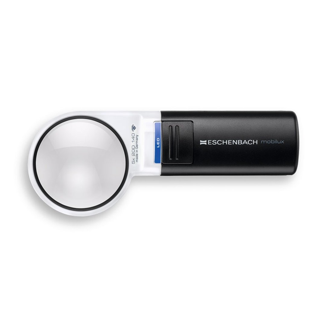 mobilux LED 5x/20D/58mm 德国制LED手持型非球面放大镜 15115 - 其他书写用品 - 压克力 黑色