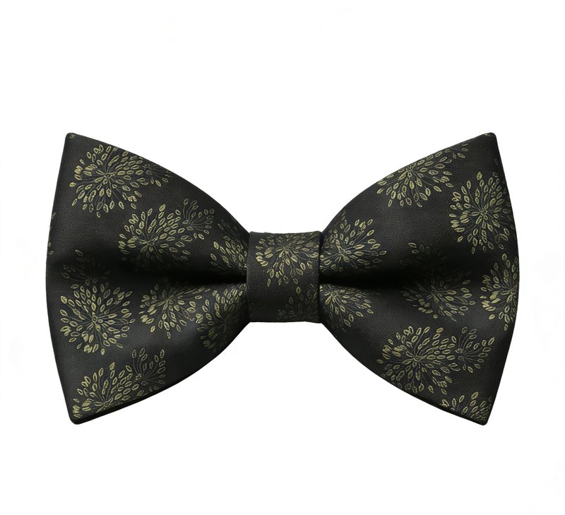 花卉領結紳士搭配蝴蝶結婚禮伴郎團禮盒 - 领结/领巾 - 棉．麻 多色