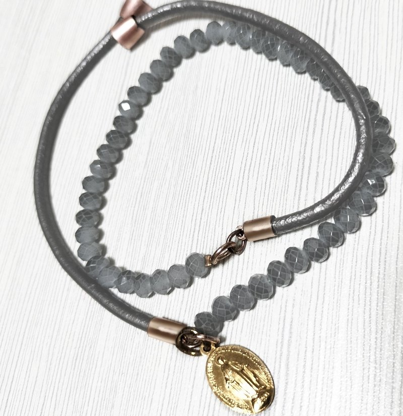 金色圣牌的二手古着手链 - 手链/手环 - 其他金属 咖啡色