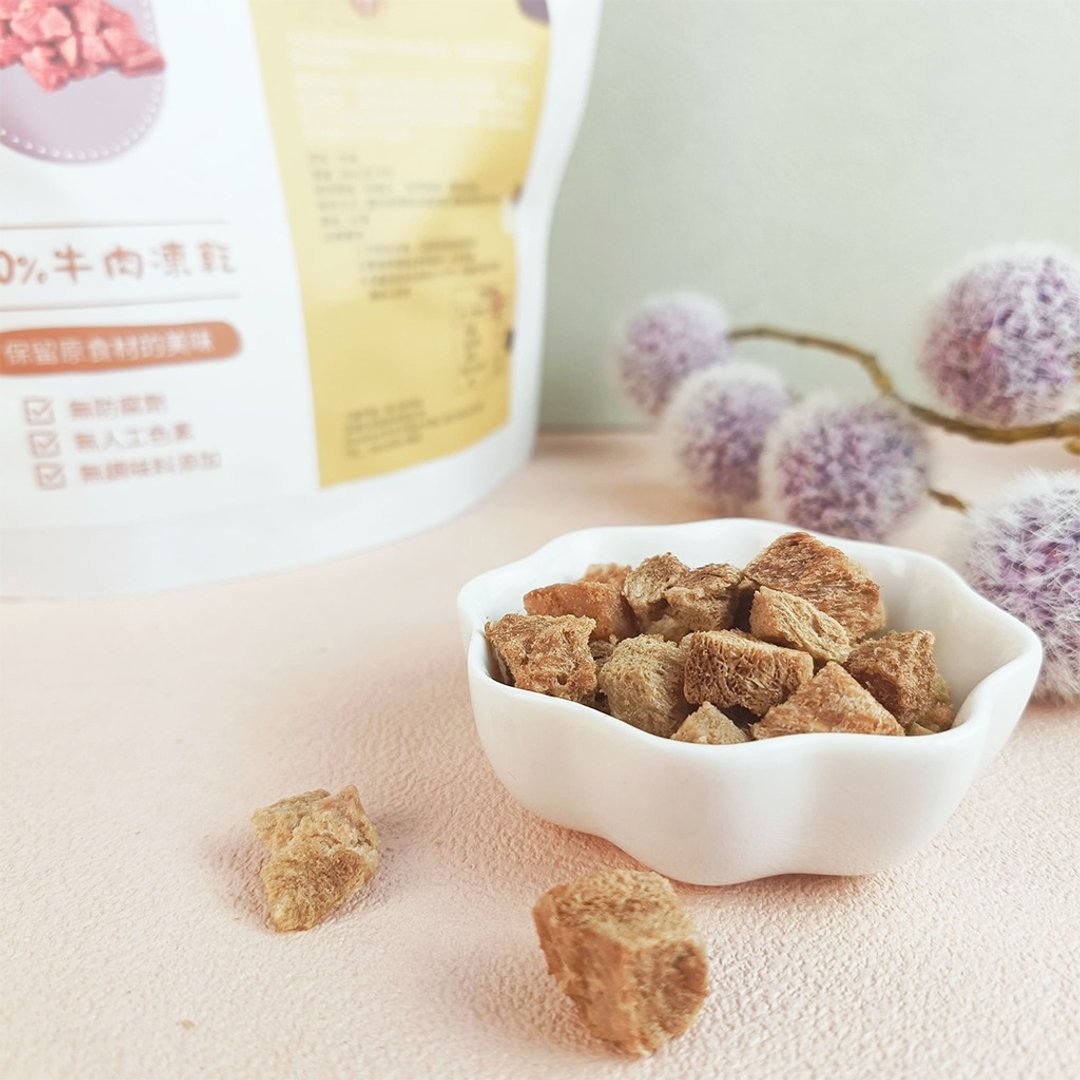 毛孩刷嘴营养的牛肉冻干 | 原肉切块 - 零食/点心 - 其他材质 咖啡色