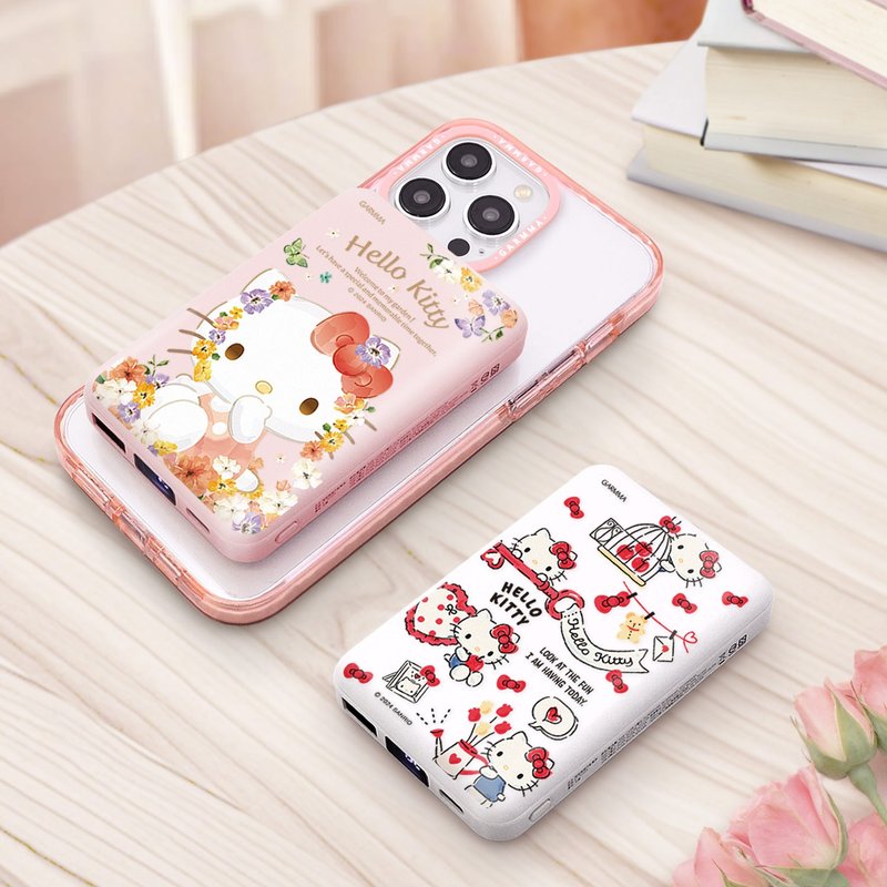GARMMA Hello Kitty 磁吸无线行动电源 38.5Wh - 充电宝/传输线 - 其他金属 粉红色