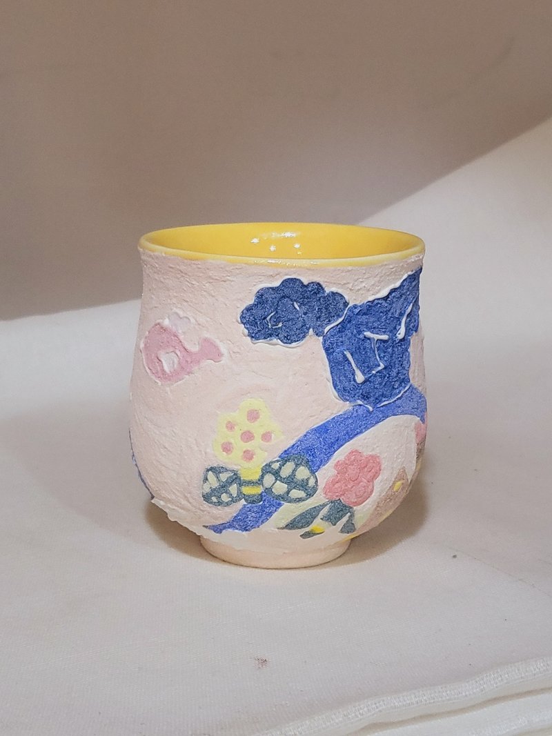 岩彩手绘水杯-春天 - 其他杯子 - 瓷 多色