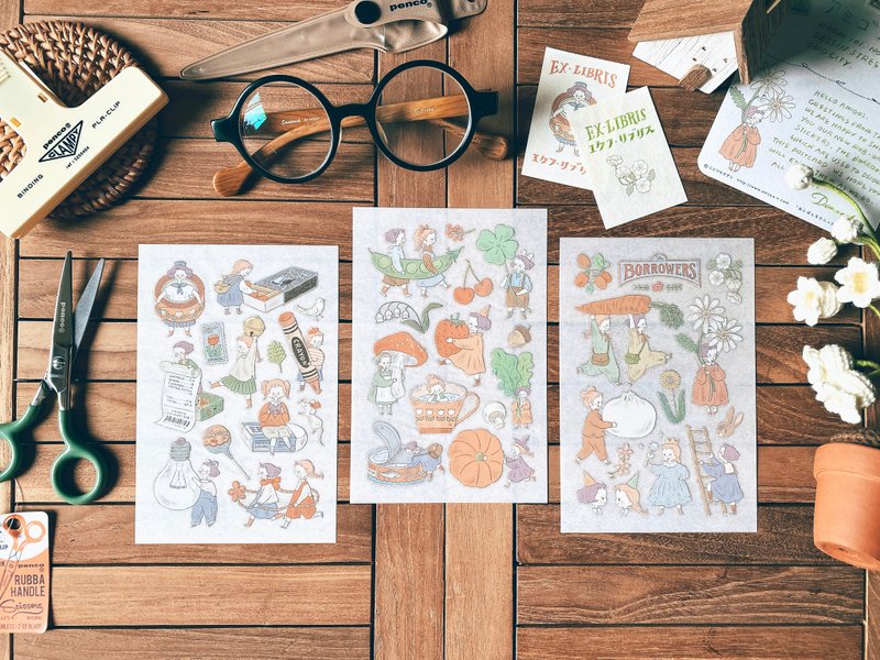 迪梦奇 Dimanche 感压贴 借物小精灵 - 贴纸 - 纸 多色