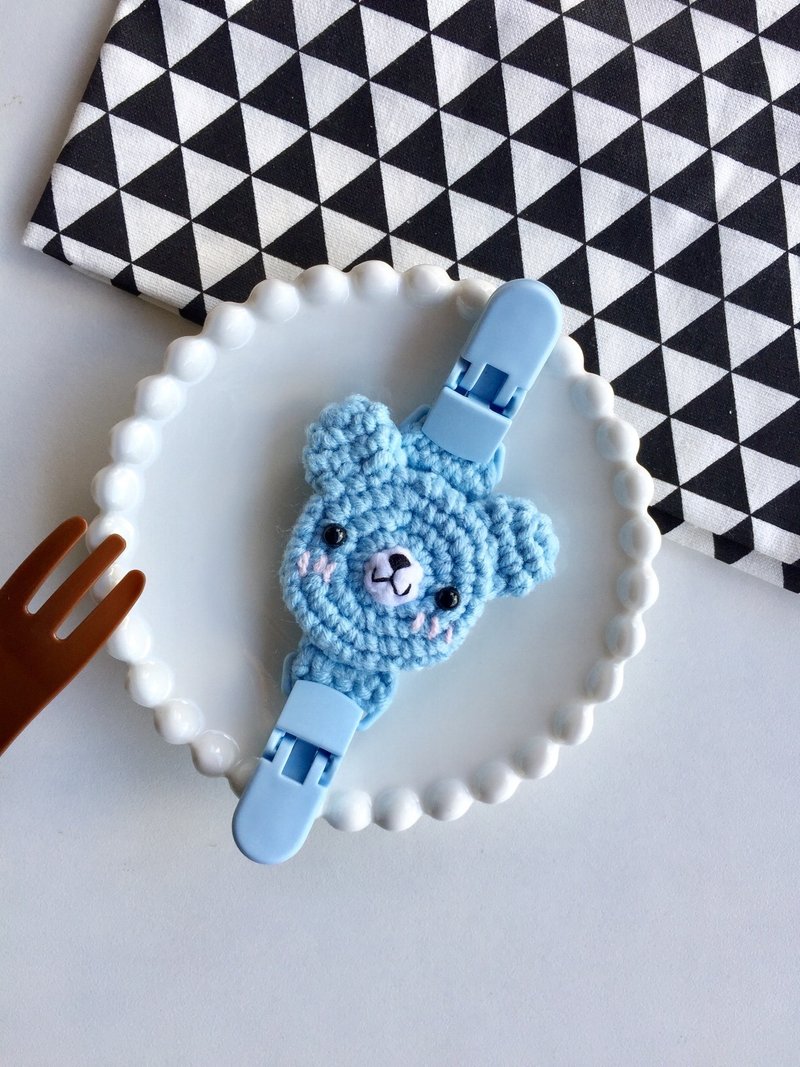 Chuchu手作 小熊款双头夹 手帕夹 - 围嘴/口水巾 - 其他材质 