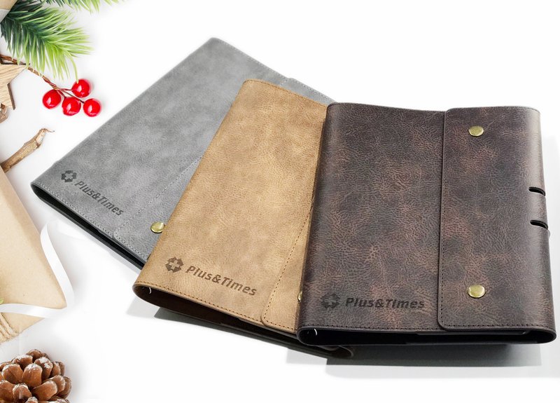 8-058 A5活页笔记本、记事本-购买一本加赠400张补充内页 - 笔记本/手帐 - 人造皮革 