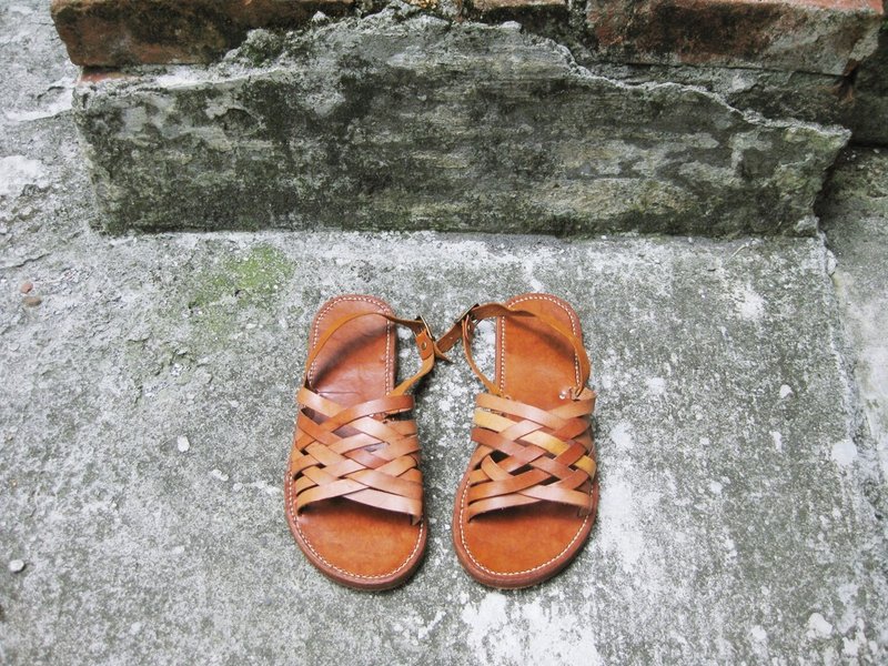 ~后菜园~自制凉鞋 订制款JC-12(款式不分男女皆可订做) - 男女凉鞋 - 真皮 咖啡色