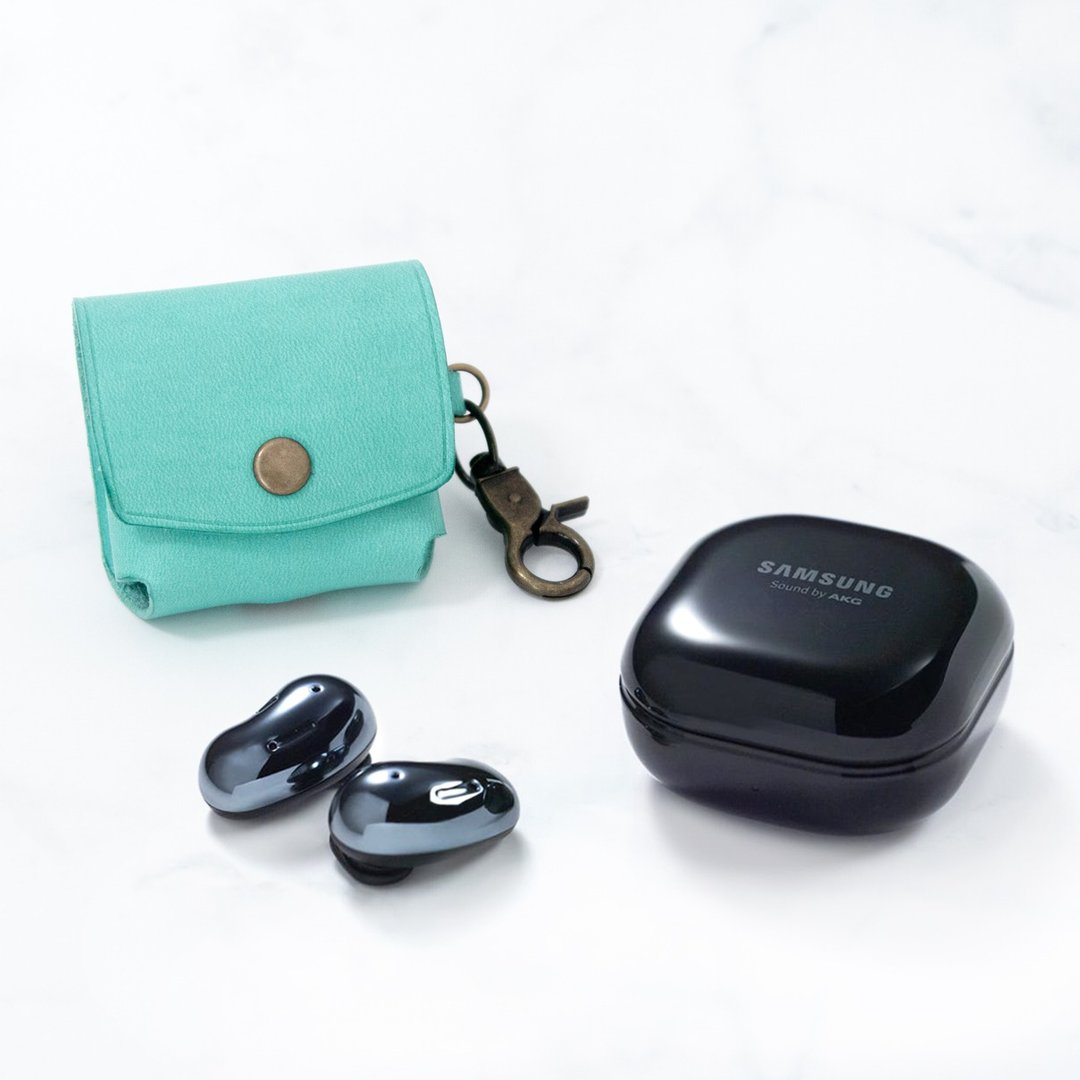 可刻字三星Samsung Galaxy Buds Live耳机定制皮革保护套 - 耳机 - 真皮 多色