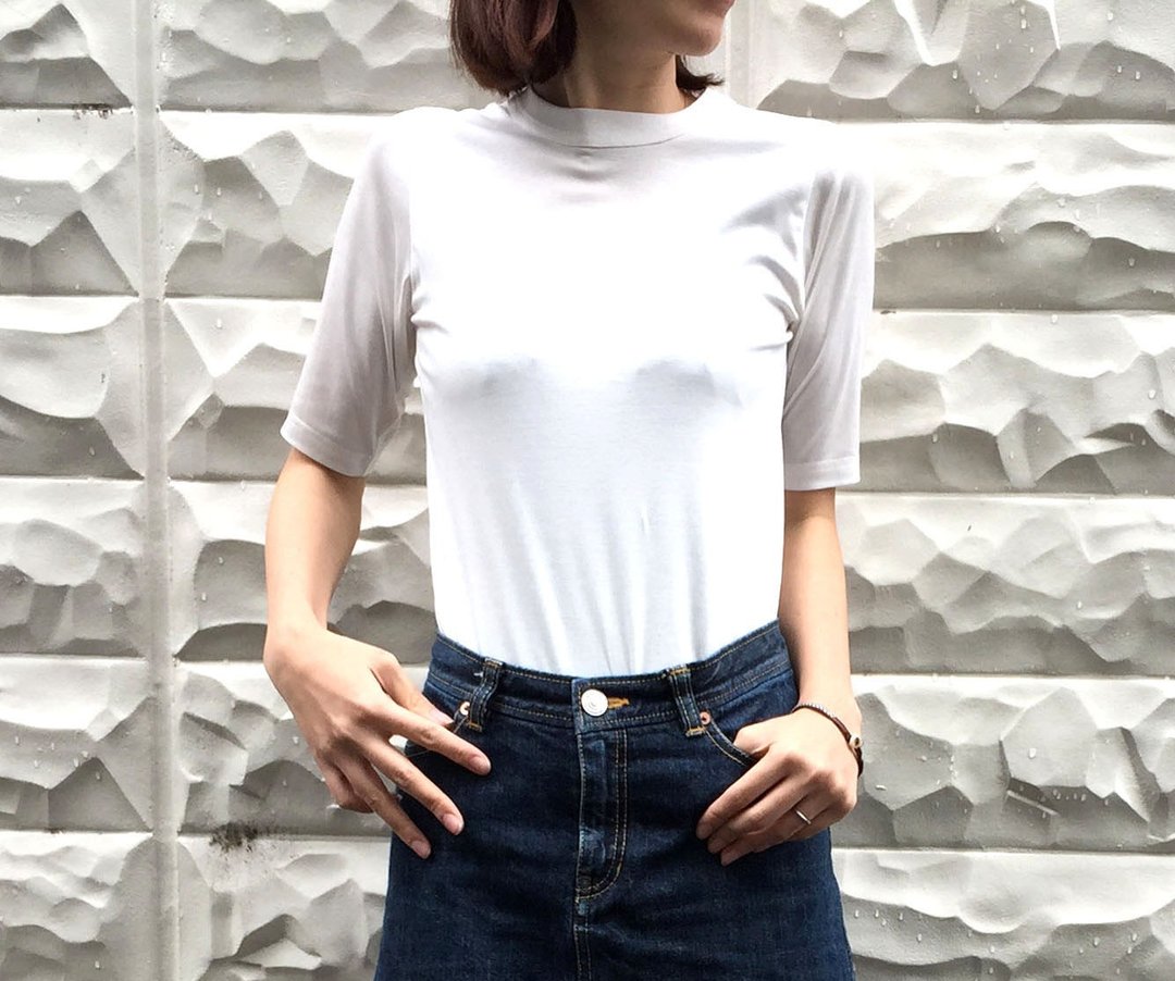 讲究版型 成熟女性四分袖素色T恤 白色【提供多种尺寸】 - 女装 T 恤 - 棉 白色