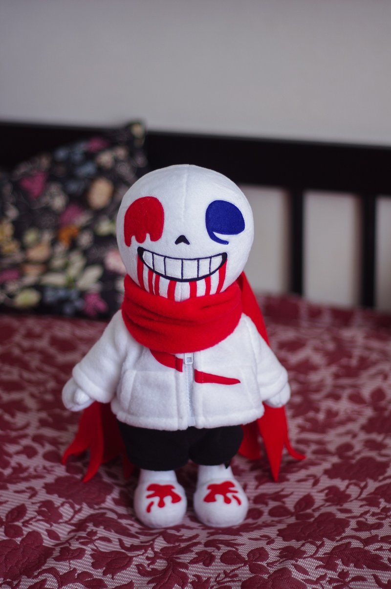Fatal Error Sans Undertale AU Underverse Collectible Doll | Made to Order - 玩偶/公仔 - 聚酯纤维 白色