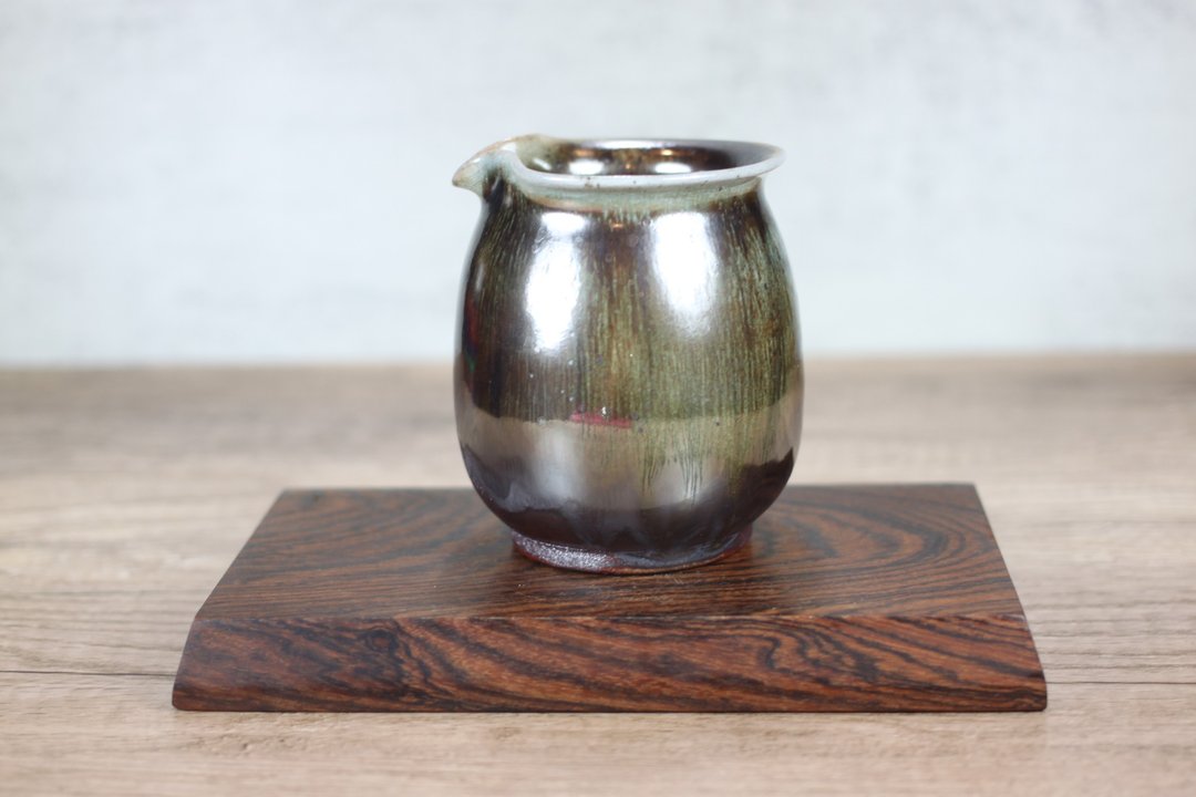 【沐春生活】天然落灰 柴烧茶海 公道杯 名家叶敏祥手作 300ml - 茶具/茶杯 - 瓷 