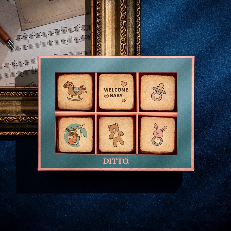 【简单李XDITTO 画框系列 弥月礼盒】6入综合达克瓦兹 - 蛋糕/甜点 - 新鲜食材 