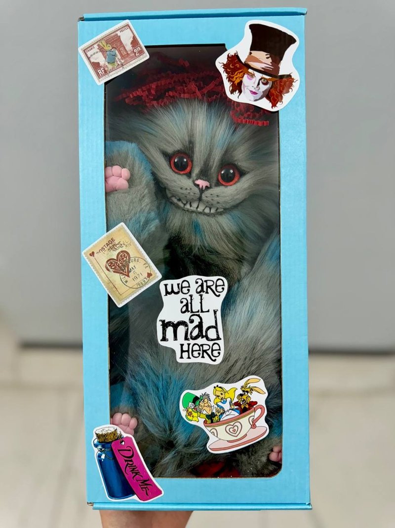 柴郡猫礼盒毛绒玩具内部手工制作 - 玩偶/公仔 - 其他材质 多色