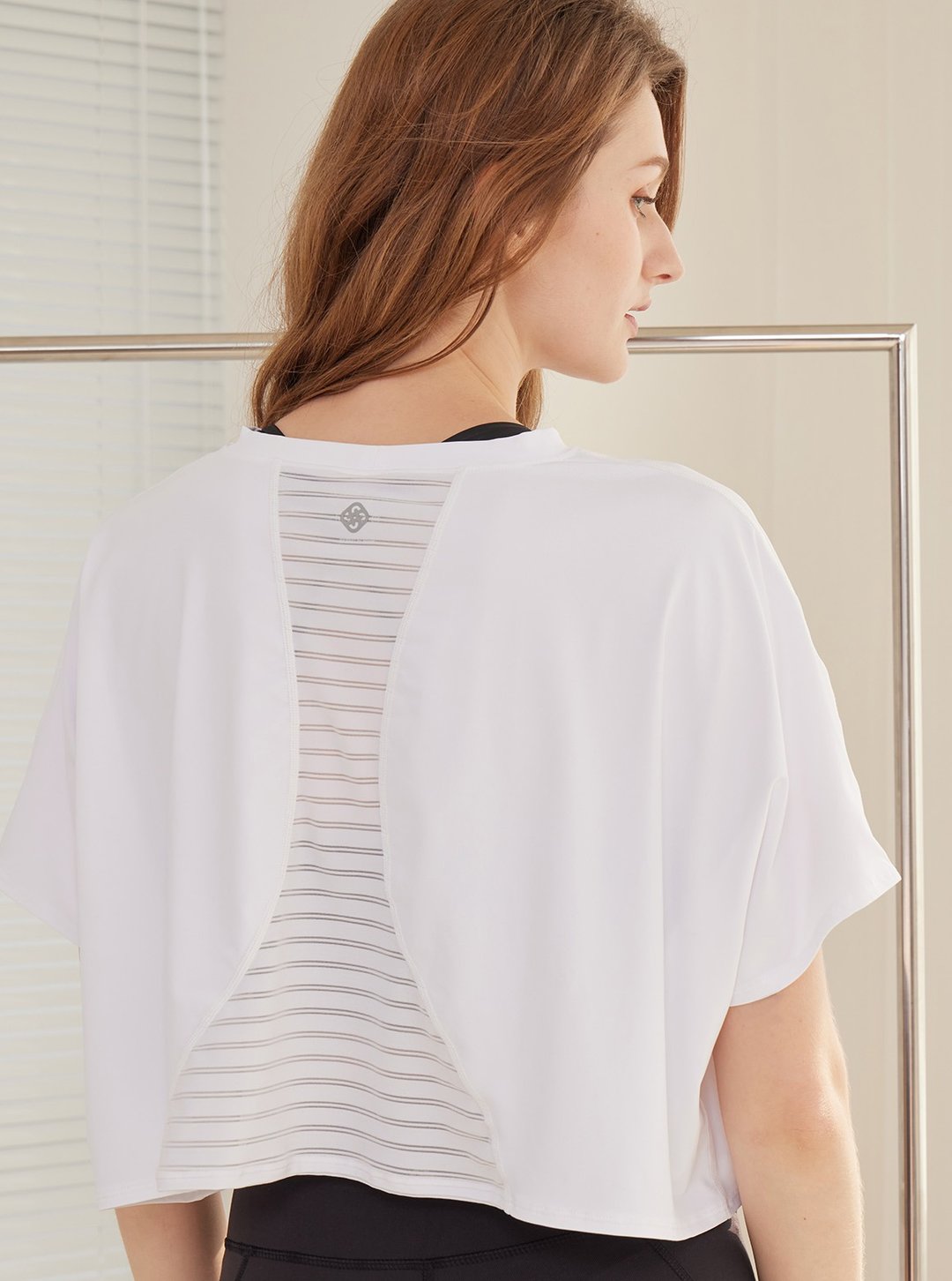 【S2N】ONLY STYLE 凉感柔丝简约上衣_White T299 - 女装瑜珈服 - 尼龙 