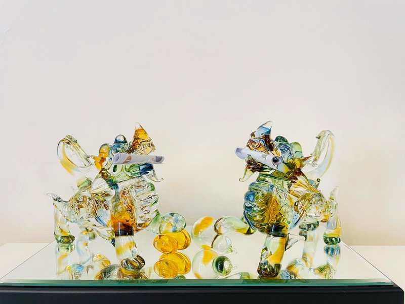 琉璃 招财 福气 元宝 葫芦 貔貅 水晶玻璃 - 摆饰 - 琉璃 