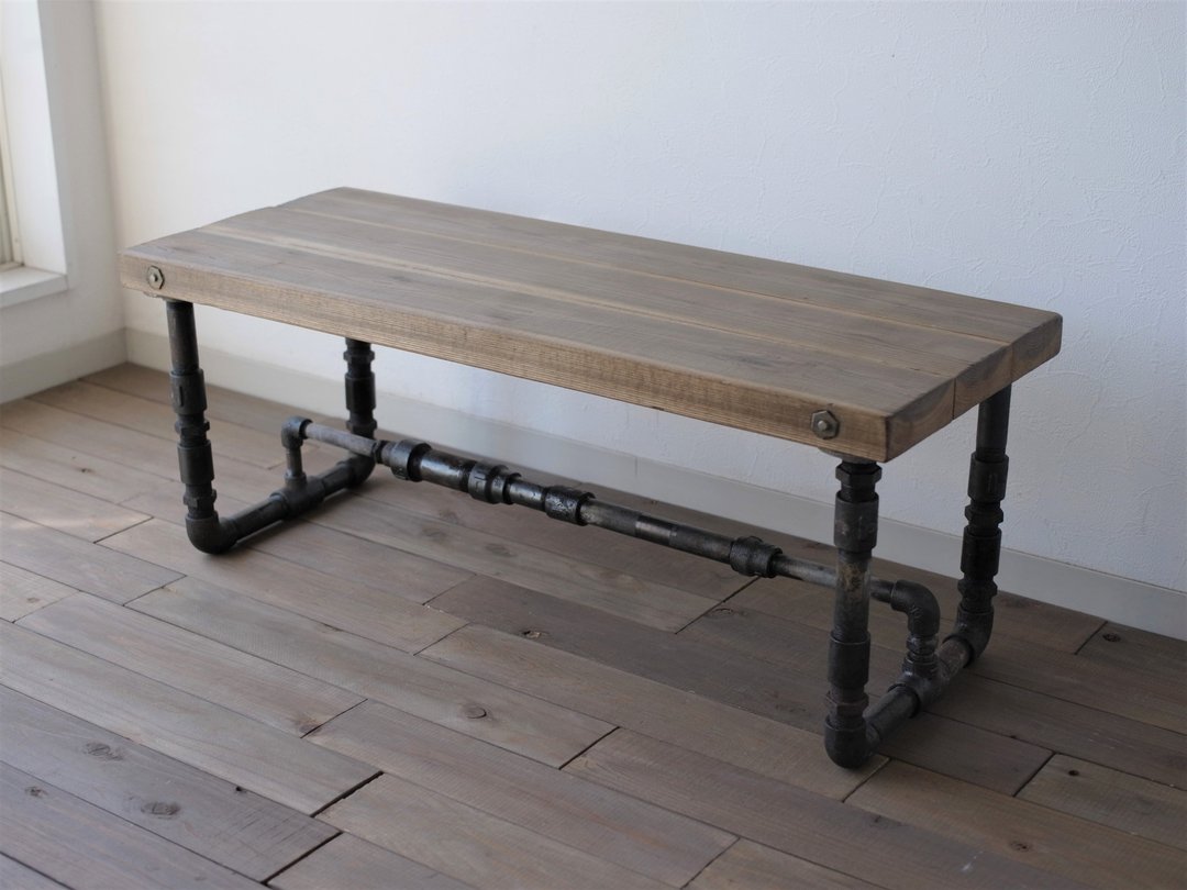iron low table 330*855*335 - 餐桌/书桌 - 木头 卡其色
