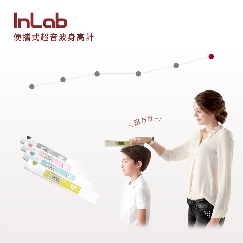 InLab - S50 超声波身高仪 绿粉 共二色 - 数码小物 - 其他材质 多色