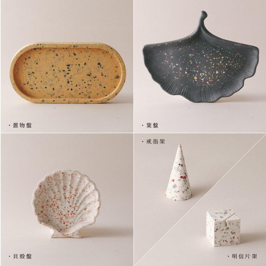 台中周末/拾石工艺设计/经典水磨石工艺 任选作品 已满班 - 陶艺 - 环保材料 