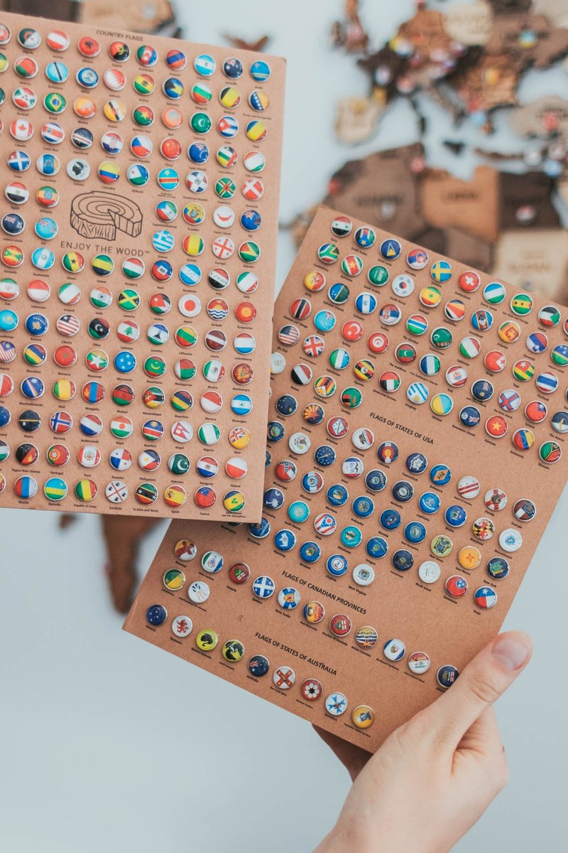Flags Push Pins - 墙贴/壁贴 - 其他材质 