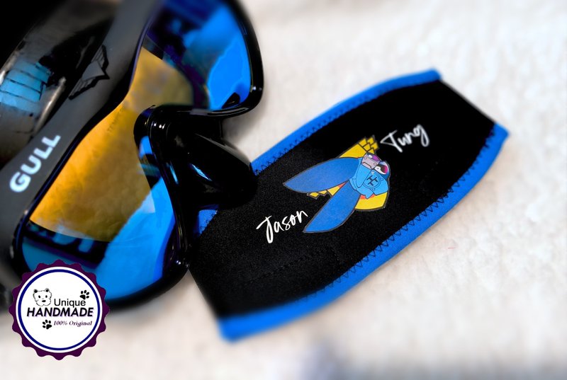 Personalised Scuba Mask Strap Cover 潜水镜 潜水用品带套 - 运动配件 - 防水材质 粉红色
