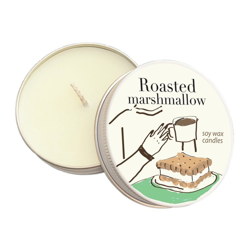 Summerstuff.marine - 大豆蜡烛烤棉花糖香味（60克） - 蜡烛/烛台 - 蜡 蓝色