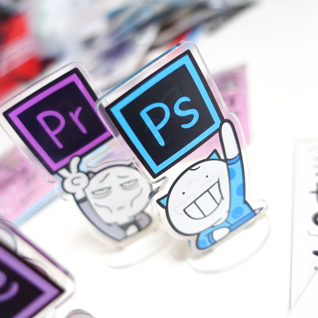 我的同事桌面立牌/5款 设计师摆件  PS AI PR AE ID photoshop - 其他 - 压克力 多色