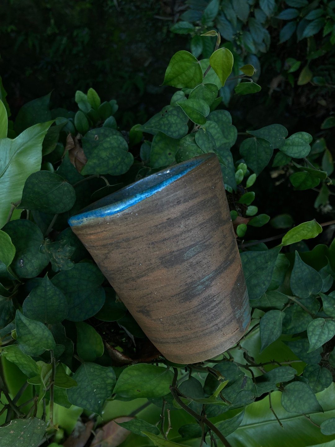 雾面结晶蓝釉茶杯 05 - 茶具/茶杯 - 陶 