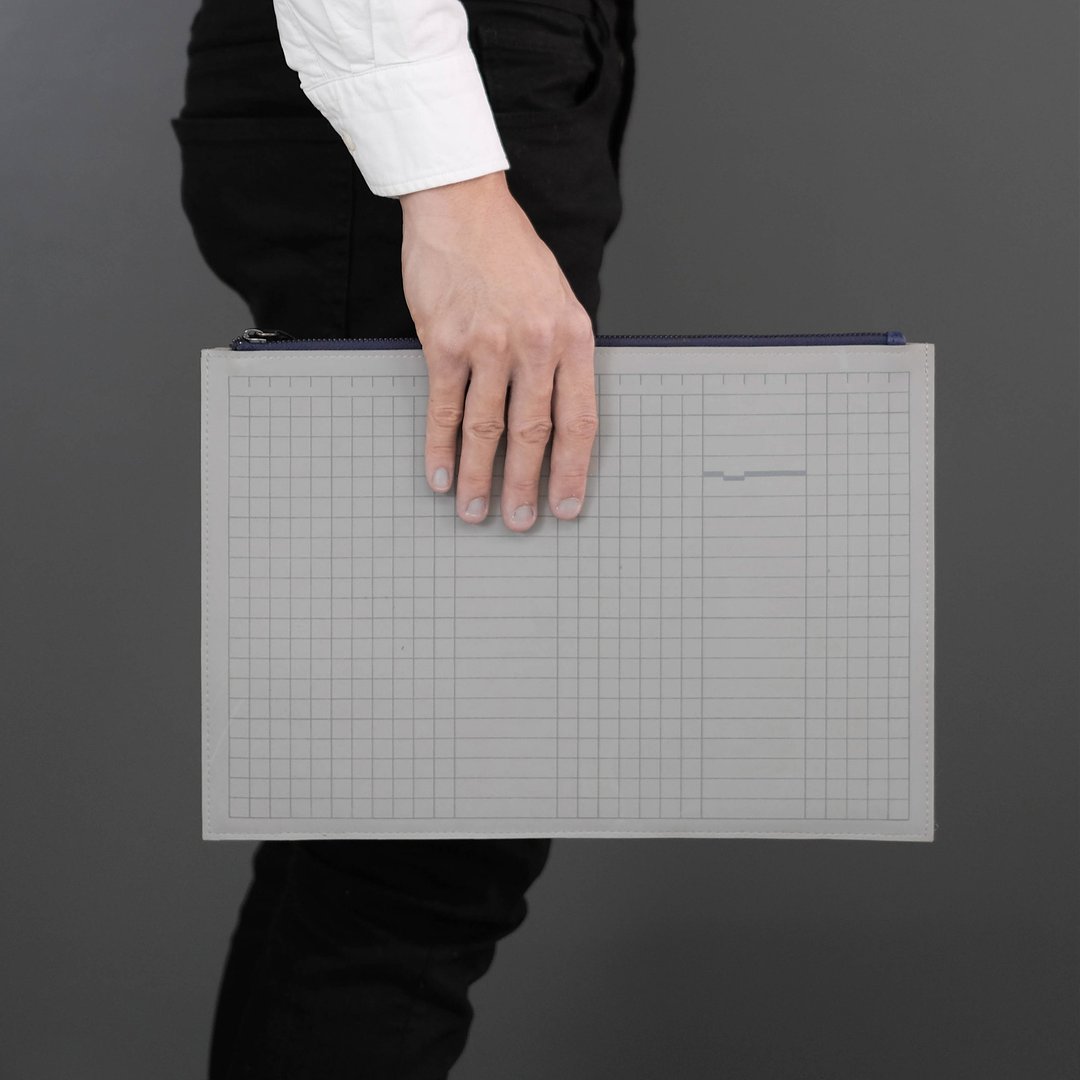 HOLDER FOLDER A4 - MARBLE GRAY  #CUTTINGMAT - 公文包/医生包 - 橡胶 银色