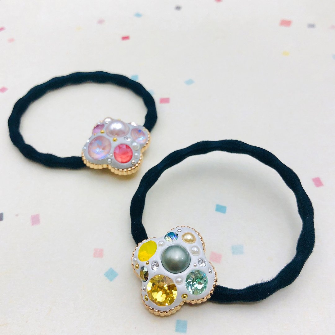【DIY手作课程】饰品设计体验|A3.晶钻花朵发圈|文化币 - 金工/饰品 - 其他金属 
