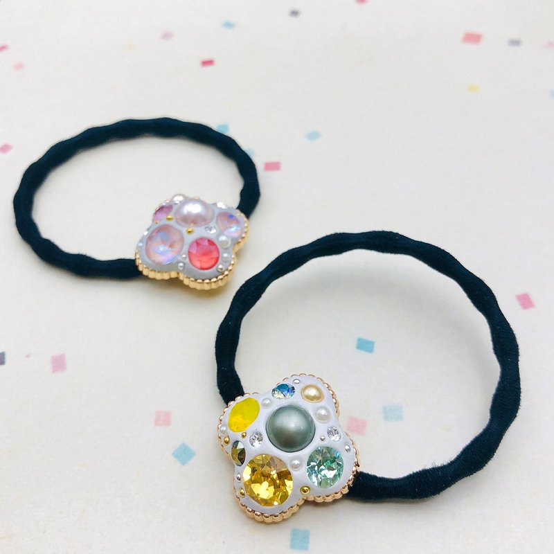 【DIY手作课程】饰品设计体验|A3.晶钻花朵发圈|文化币 - 金工/饰品 - 其他金属 