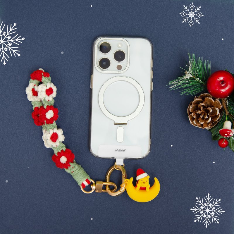 【圣诞交换礼物】小熊维尼系列手机吊饰挂绳(圣诞) - 手机配件 - 其他材质 红色