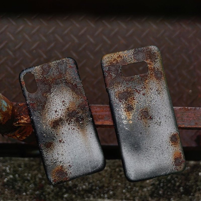 【 HASHIMA 现货 】iPhone 5 / 5s / SE | 手绘仿锈渍电话殻 | 灰 - 手机壳/手机套 - 塑料 灰色