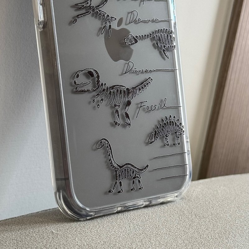 黑化石恐龙2.0版iphone手机壳 - 手机壳/手机套 - 塑料 透明