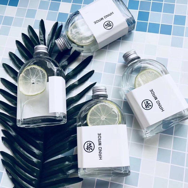 网美随身瓶350ml玻璃瓶蜂蜜水、果汁、饮品、茶叶冲泡最佳瓶装 - 水瓶/水壶 - 玻璃 