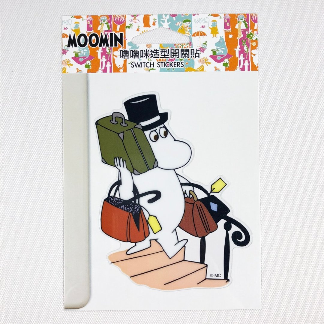 Moomin授权-造型开关贴 - 贴纸 - 纸 咖啡色
