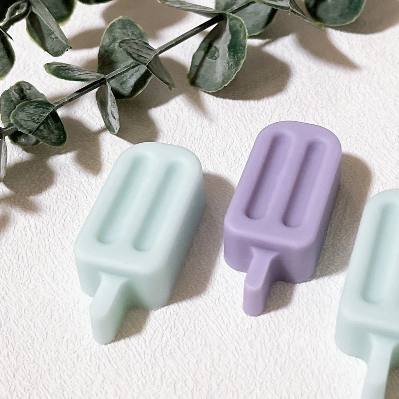 【夏日冰棒/绿叶花香】天然蜡块 香氛蜡块 烛台蜡块 4入/60g - 蜡烛/烛台 - 蜡 