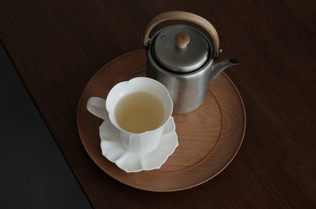 日用器 全手工日式花朵茶杯 咖啡杯 - 其他杯子 - 瓷 白色