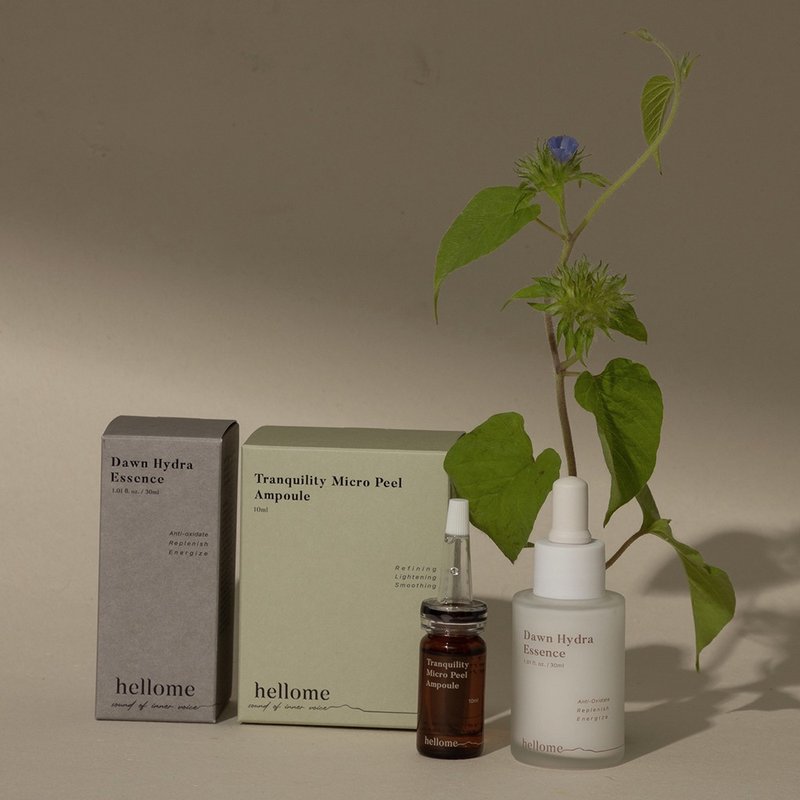 水润发光入门组-抛光安瓶10ml+水乳精华30ml - 旅行套装 - 玻璃 多色