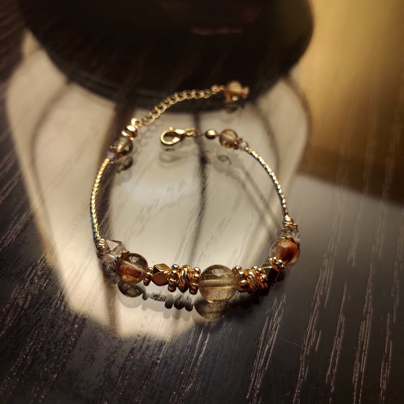 鎏金 - 间隔 - 手链/手环 - 水晶 白色