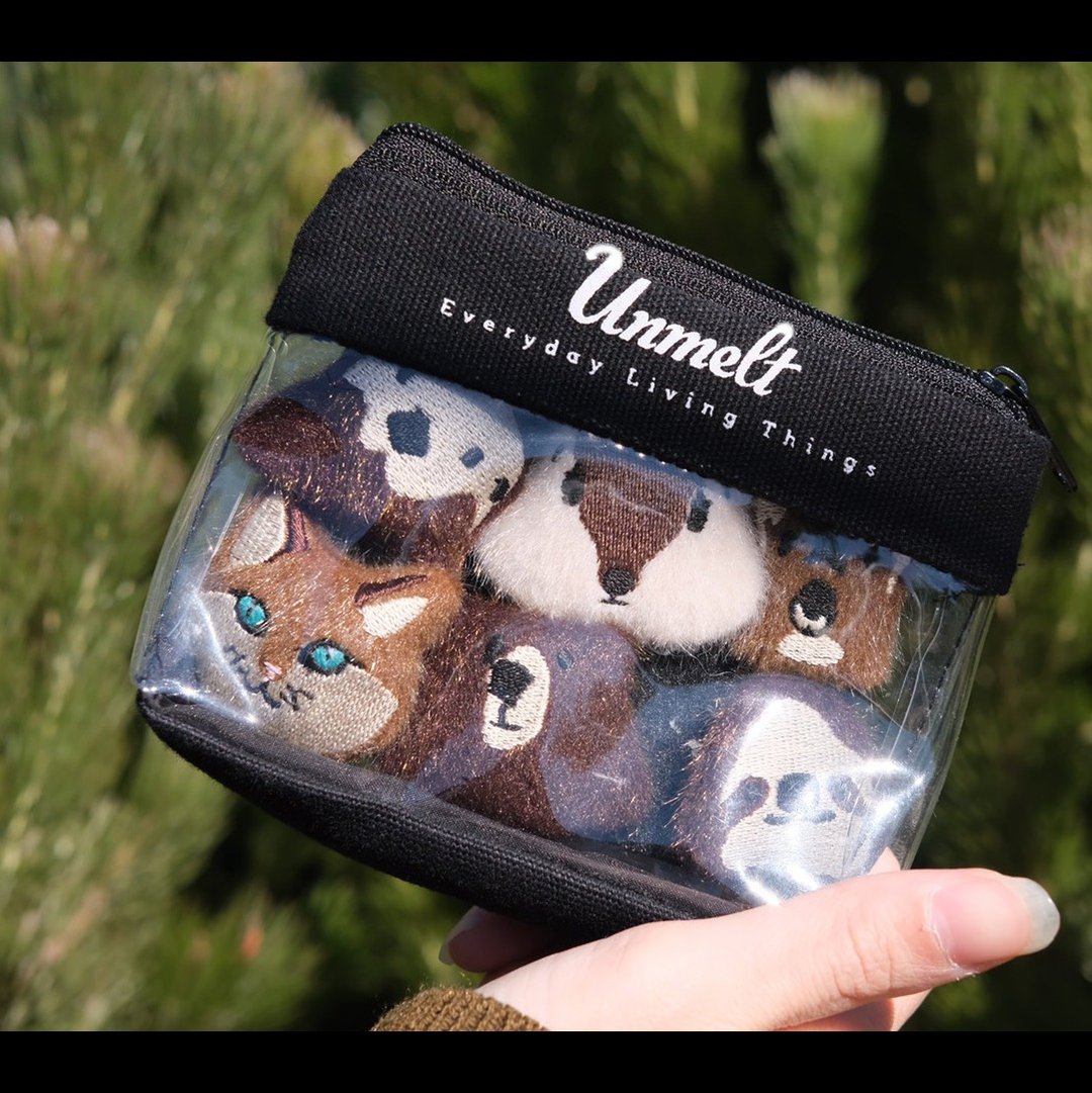 Bundle Animal Pin set / Magnet Set - 徽章/别针 - 聚酯纤维 咖啡色