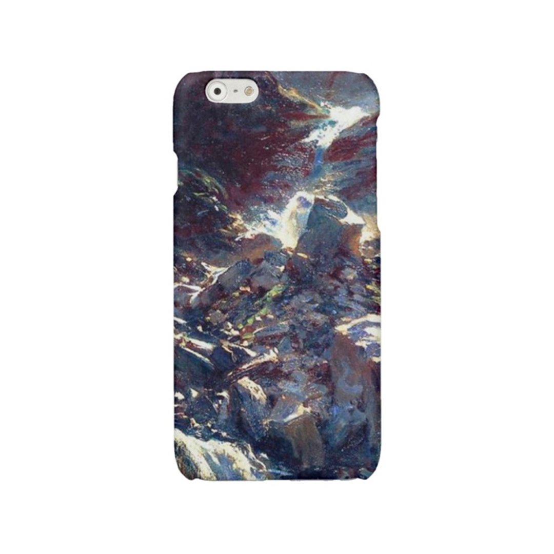 Samsung Galaxy case iPhone case phone hard case Waterfall blue 2102 - 手机壳/手机套 - 塑料 蓝色