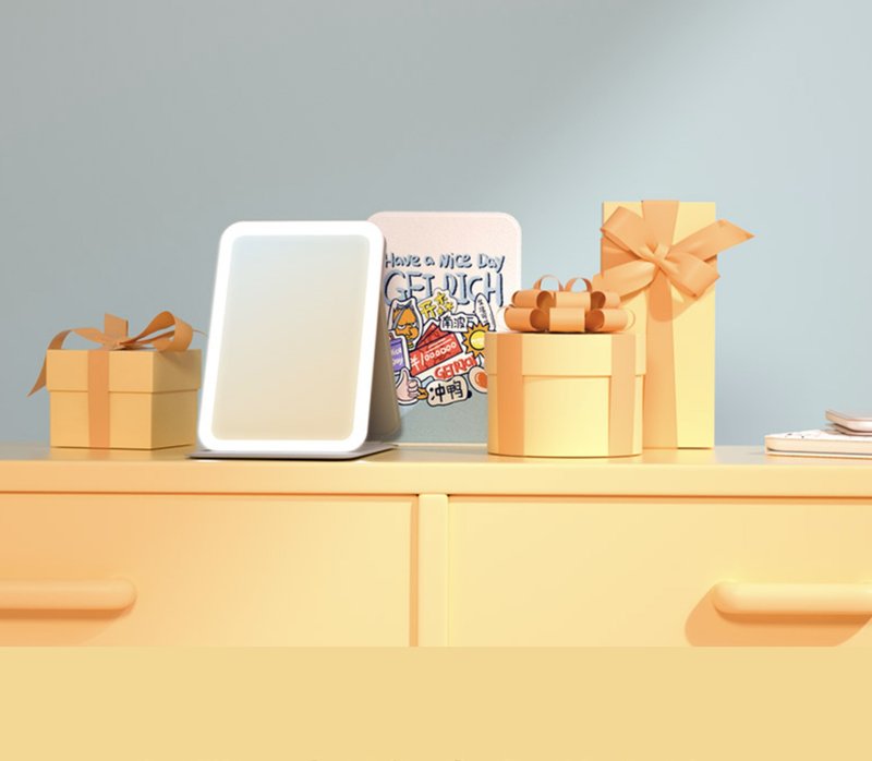 【免运特惠】便携化妆镜苏博馆联名折叠镜礼物/斐色耐 - 脸部清洁/卸妆用品 - 其他材质 