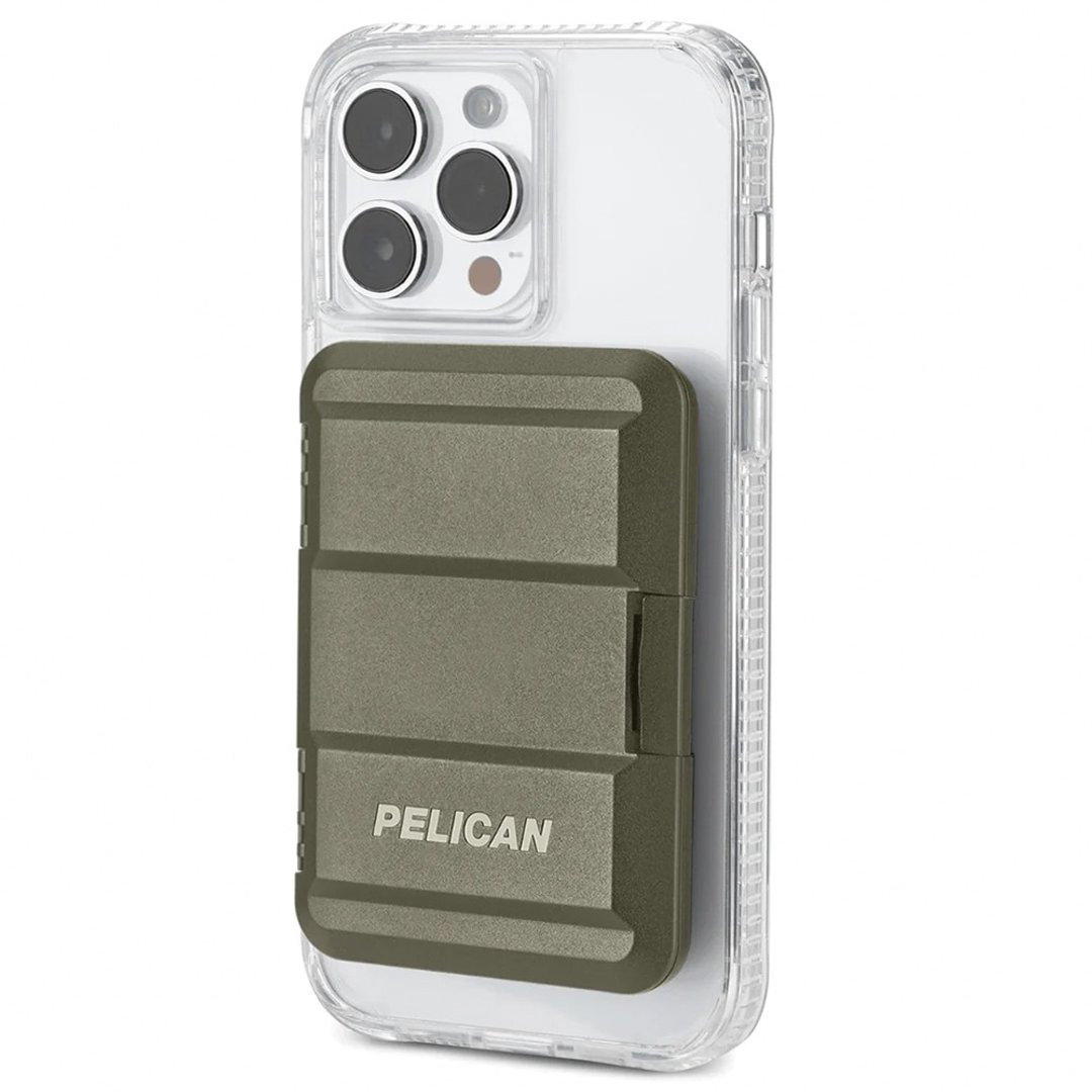 Pelican 派力肯 MagSafe 专用硬式磁吸卡片收纳盒 - OD绿色 - 其他 - 其他材质 