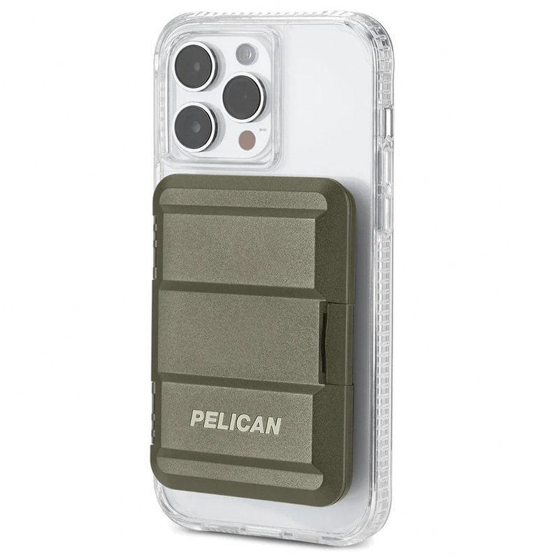 Pelican 派力肯 MagSafe 专用硬式磁吸卡片收纳盒 - OD绿色 - 其他 - 其他材质 