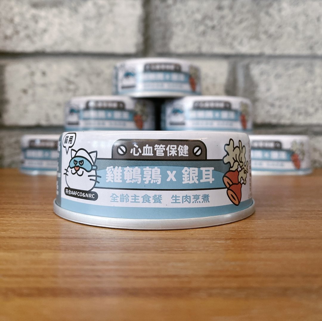 陪心宠粮猫Super小白主食罐 - 鸡鹌鹑X银耳 - 80g/170g - 猫罐头/鲜食 - 新鲜食材 