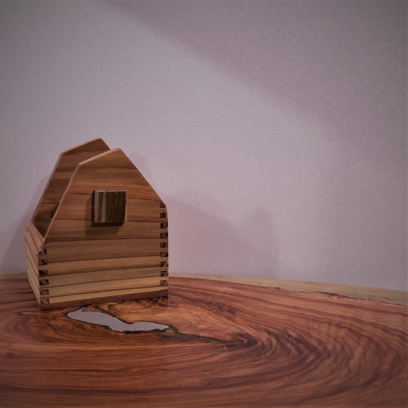 栾大杉小屋收纳摆件 - 收纳用品 - 木头 卡其色