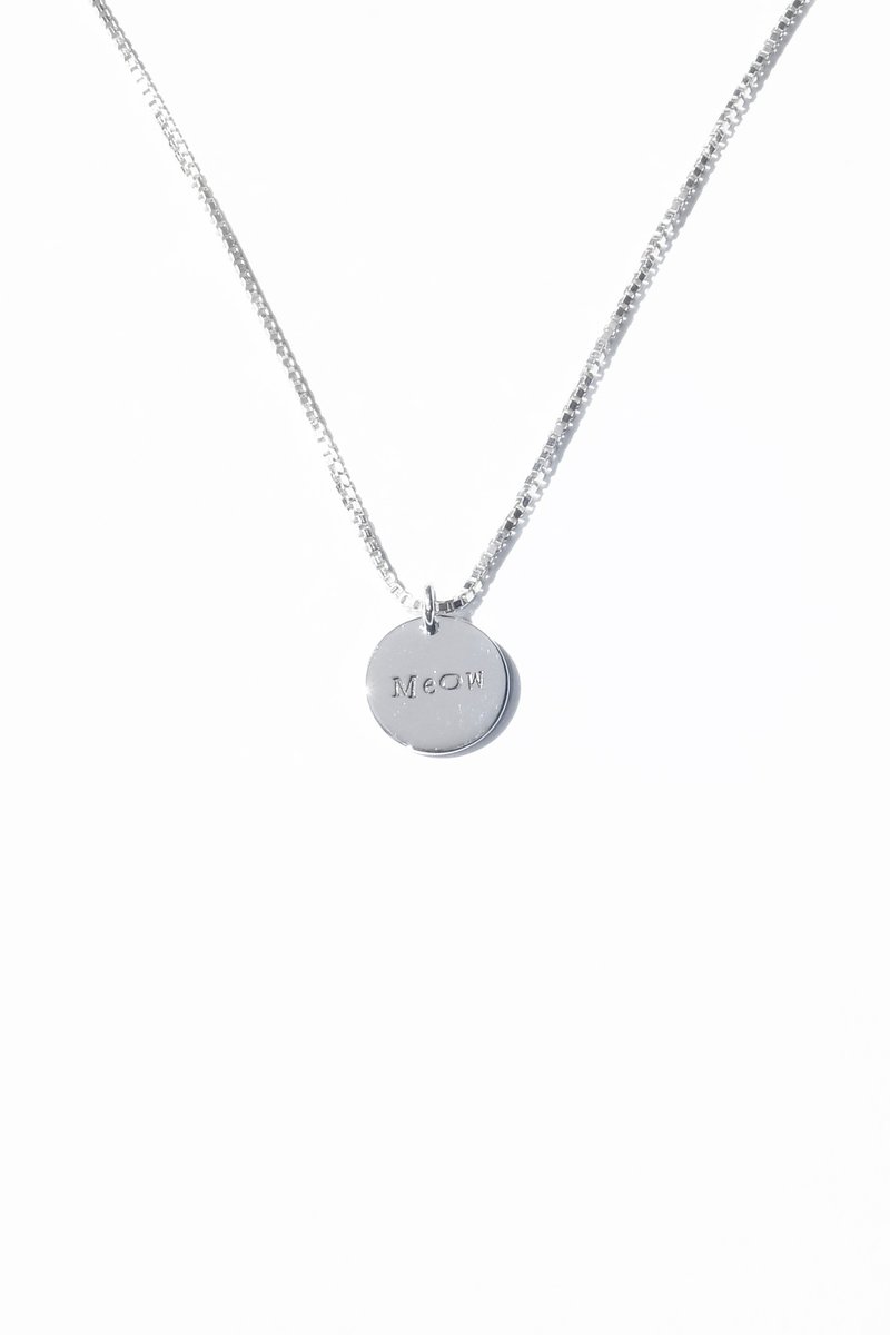 Customized Silver Alphabet Necklace-S 定制化纯银字母项链-小 - 项链 - 纯银 银色