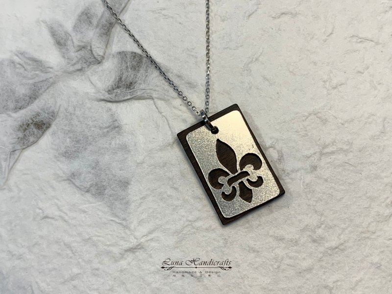 日境月影 纯银实木坠饰组 - 项链 - 纯银 