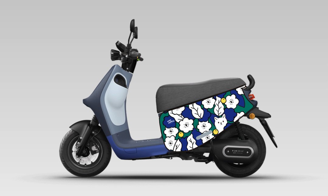 BLR Gogoro VIVA MIX 系列 防刮车套 iD141 - 其他 - 聚酯纤维 蓝色