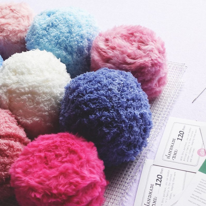 柔软的珊瑚绒纱线每团50克有多种颜色编织用纱线钩针用纱线舒适 - 编织/刺绣/羊毛毡/裁缝 - 聚酯纤维 多色